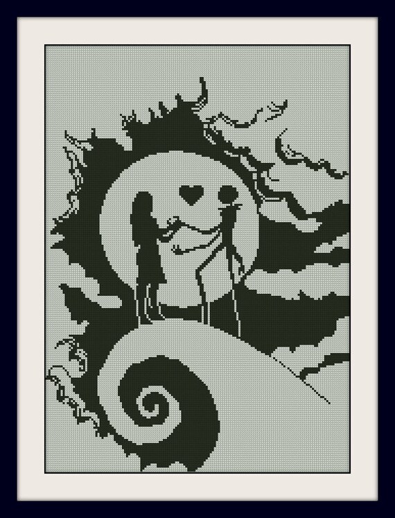 sally and jack skellington nightmare before christmasinc nightmare before christmas cross stitch patterns