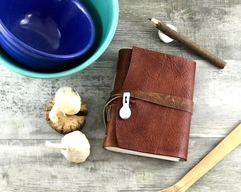 Recipe Book Leather Bound Recipe Journal Leather Recipe Book Personalized Recipe Book Blank Recipe Book Gift Recipe Book Bridal Shower Gift