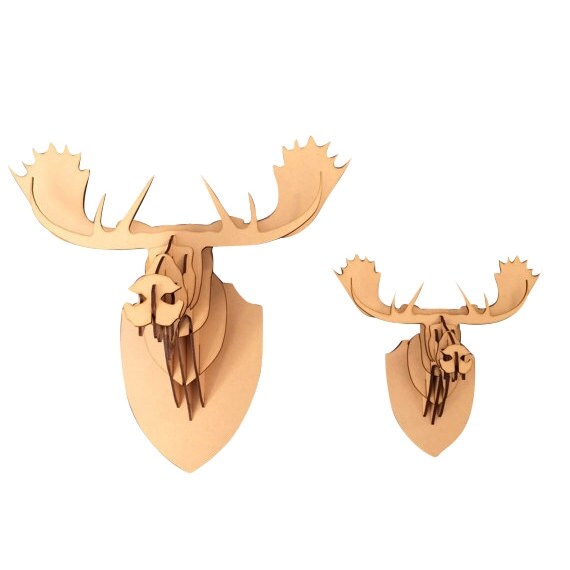 Large Small Wooden Moose Head 3d Wall Art Home Decor Like This Item