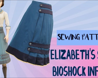 Elizabeth Comstock Cosplay Skirt Pattern from Bioshock Infinite