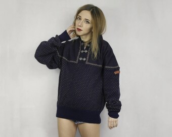 Norwegian Wool sweater / SWIX wool sweater / Ski sweater Sondre / Nordic wool sweater / Ethnic Norway pullover / Pure new wool sweater /