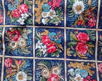 Cotton Floral Quilting/Home Decor Fabric, 1 yard