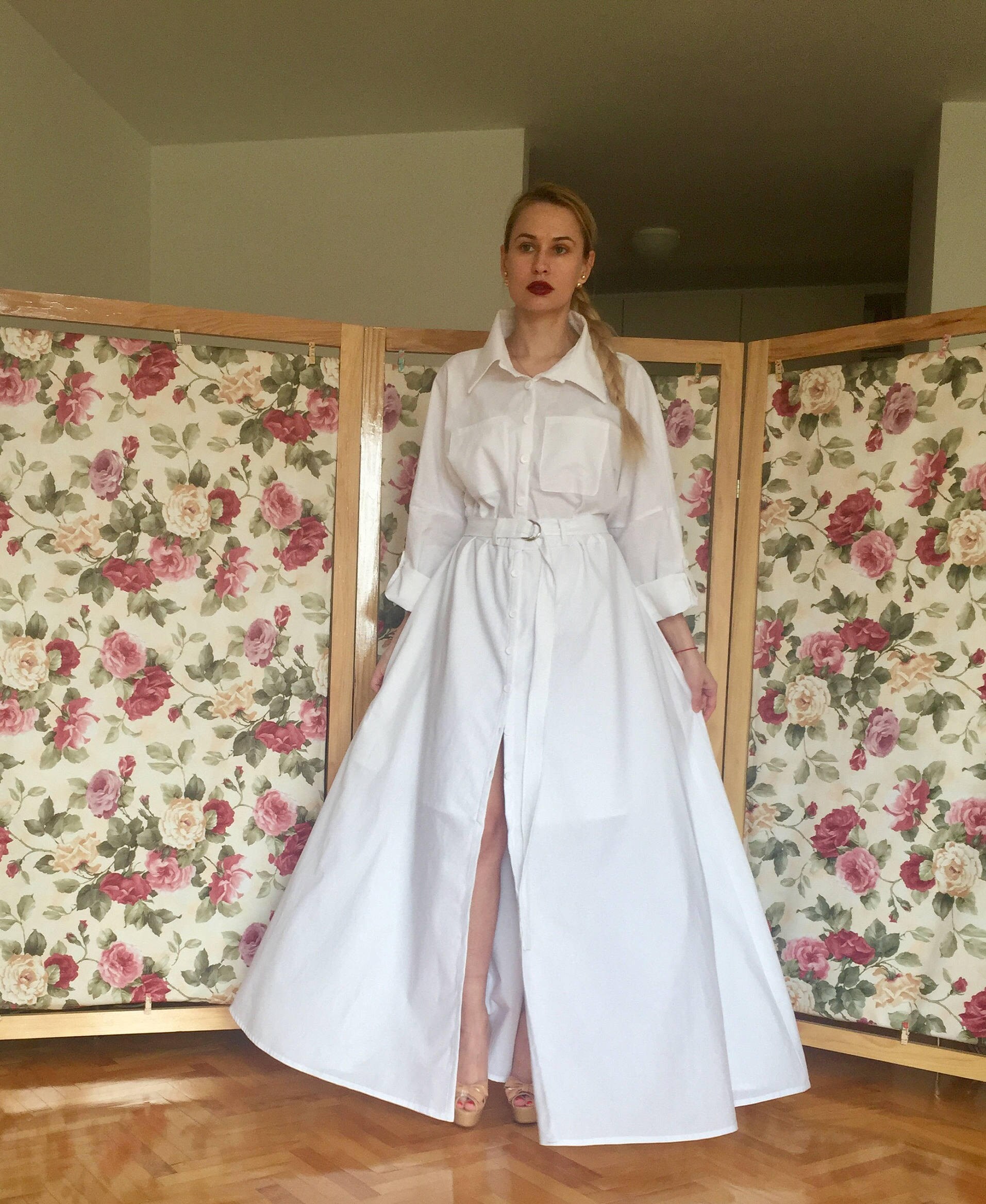 Setia Supima Cotton White Dress