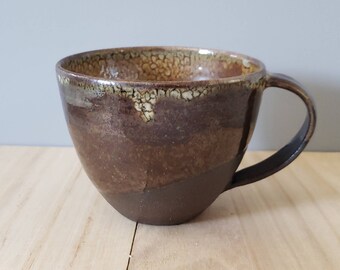 Gold Black Mug | Handmade Ceramic Mug