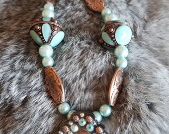 Aqua and Copper Concho