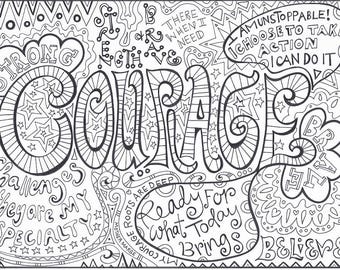 serenity prayer coloring page download adult coloring page