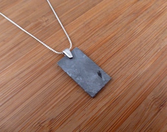 Henbury Iron Meteorite Sterling Silver Pendant / Necklace.