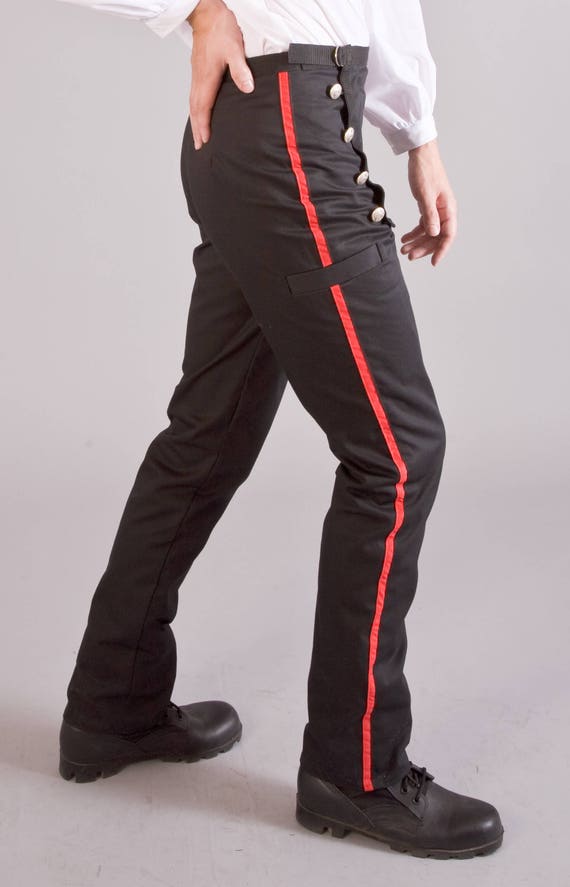 red stripe trousers mens