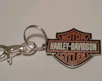 Key Chain For Him,Harley Davidson,Motorcycles,Logo,metal,large,authentic ,Vintage,Steal