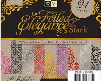 Foiled Elegance Kraft Paper Stack 6"x6" by DCWV