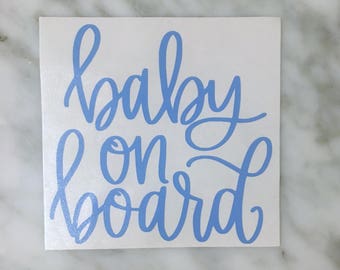 Baby on Board Decal, Baby on Board Car Decal, Baby on Board Sticker