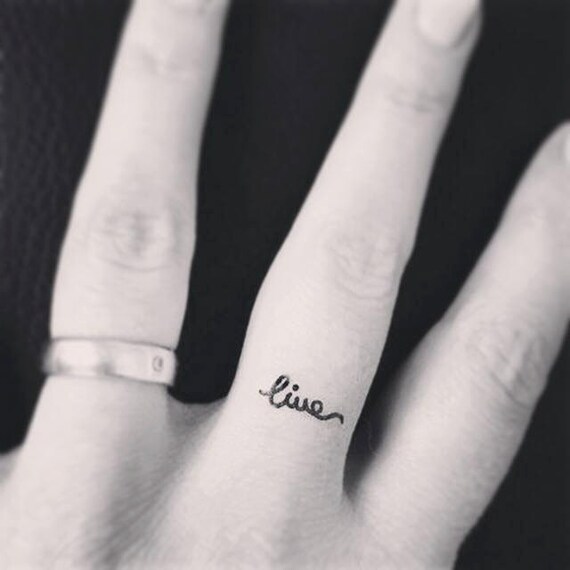 Temporary Tattoo Live Tattoo Art Ring Tattoo Finger