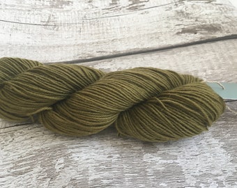 Naturally dyed yarn - Tansy and Iron on BFL Sock Yarn