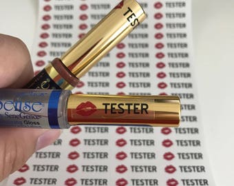 Tester stickers for LipSense tubes