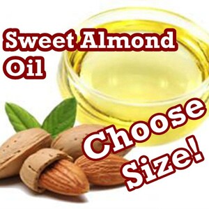 SWEET ALMOND OIL - 16 or 32 oz size! (Pure & Fresh) Bulk Sizes - Wholesale Prices!