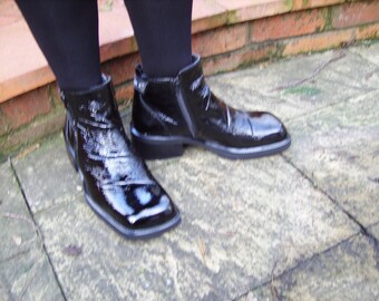 Mens Patent Leather Boot