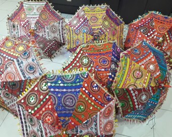 Sangrahan Designer Indian Traditional Handmade Rajasthani Umbrella - Wholesale Lot of 3 Pc / 5 Pc / 10 Pc