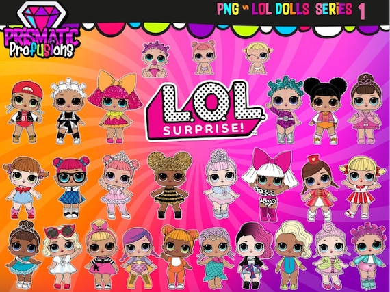Lol Surprise Dolls Series 1 / Dolls / Image Clipart / L.o.l