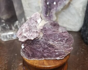 Purple Lepidolite Crystal | Terminated Lepidolite Crystal | Healing Crystal | Mineral Specimen #12