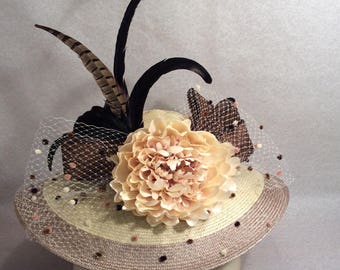 Tan Brown Kentucky Derby hat