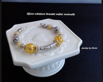 Jewelry designers metal bracelet. Antonella