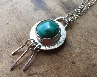 Turquoise Necklace with Fringe