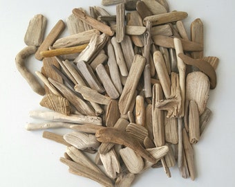 110 tiny driftwood pieces, Bulk driftwood, Driftwood pieces, Wood Art supply, Driftwood Crafts, Driftwood pieces 0.4'' - 2.75''