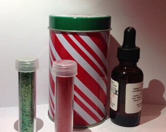 Christmas Glitter Beard Kit Gift Set Beard Glitter Kit Scent Choice 2 Large Vials Multiple Applications Organic Vegan Christmas Beard