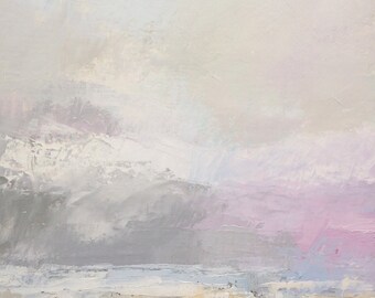 Landscape Painting oil on canvas 30x30cm - abstract painting