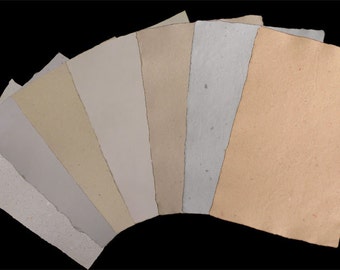 Handmade Paper Sheets, Deckle Edge Paper, Upcycled Paper, Deckled Edge, Textured Paper, Recycled Stationary, Eco Friendly, Paper Stationary