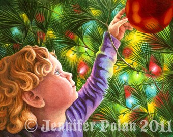 Set of 6 Magical Christmas Tree Holiday Cards