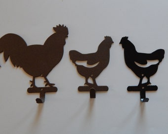 rooster,chicken,hen,wall hook,farm house decor,chicken decor,rooster kitchen decor,farm house wall decor,chicken,wall hook