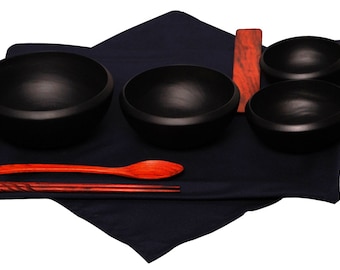Mango Wood Soto Oryoki Set