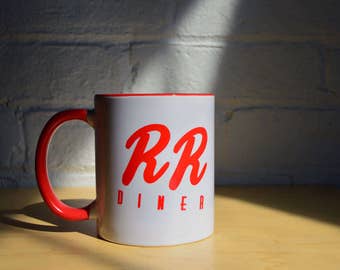 Twin Peaks Double R Diner Mug for a Damn Fine Cup of Coffee with your Cherry Pie Includes BOB Wanted Poster from ZanzibarLand