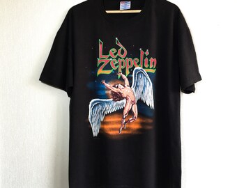 1990 RARE Led Zeppelin vintage t-shirt // band tee