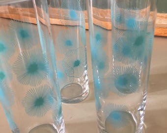 Vintage Drinking Glasses Set 4