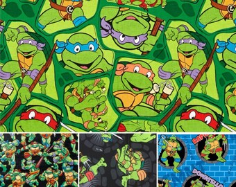 1 yard TMNT Fabric / Teenage Mutant Ninja Turtles Fabric / Fabric By The Yard