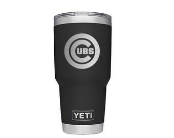 Chicago Cubs Yeti Cup,Engraved Yeti Cup,Personalized Yeti Cup,Custom Monogram, RTIC, Rambler