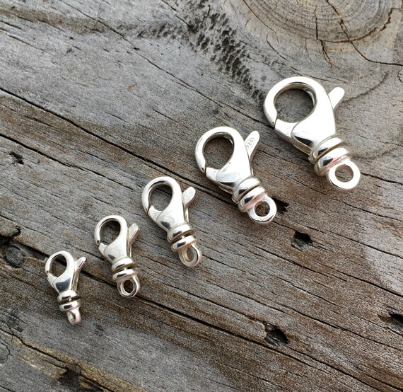 Sterling Silver Swivel Clasp Multiple Sizes Jewelry Supply