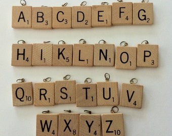 Scrabble Tile Charm Initial