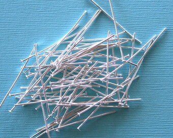 300 Head Pins 3.5cm Silver Plated Terrific Quality - PIN03