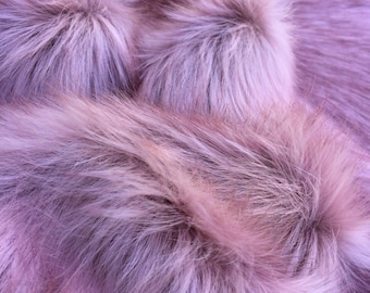 Whimsy Rouge - Stunning Long pile Tipped Faux Fur - 1/4m piece