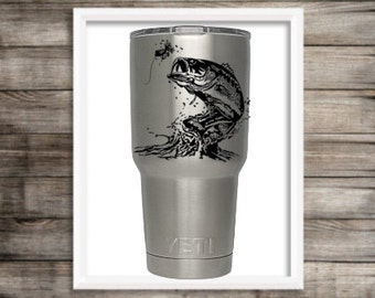SVG Cut File Bass, Hand Drawn, Hunting, Fishing, Silhouette