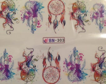 Rainbow Dreamcatcher Nail Wraps