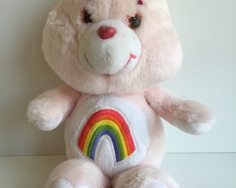 Original Vintage CARE BEARS Cheer Bear Plush