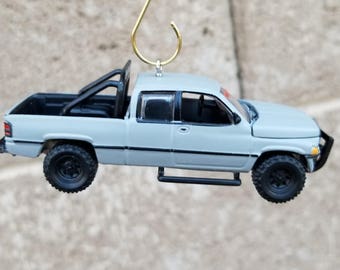 Christmas ornament, 1996 Dodge Ram 1500, Johnny Lightning,Garage decor, Man cave,car accessories,Dads gift, pickup truck, 4x4,off road,Mopar
