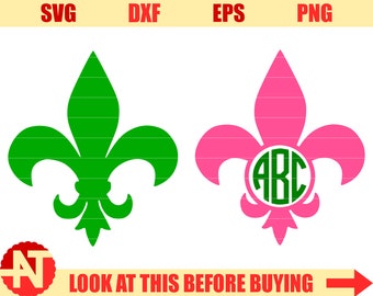 Fleur de lis svg files for Cricut fleur de lis dxf mardi gras svg for Silhouette vector cut file svg cutting file svg cut files monogram svg
