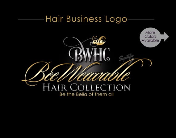 Hair Extension logo Logo Design Custom Logo Design Logo