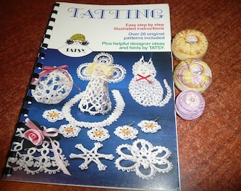 Vintage Tatsy Tatting Pattern Books , Threads