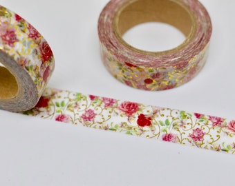 Rose Blush Gold Foil Washi Tape/Adhesive Tape/ Decorative Tape